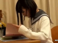黒髪で幼児体系の可愛いロリJKが柔道部のむさい先生にオナニーを盗撮されビデオをネタに脅迫セックスで処女喪失 erovideo